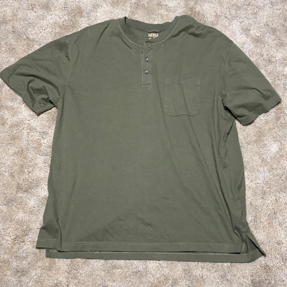 LN Men’s Redhead green button up pocket shirt XL